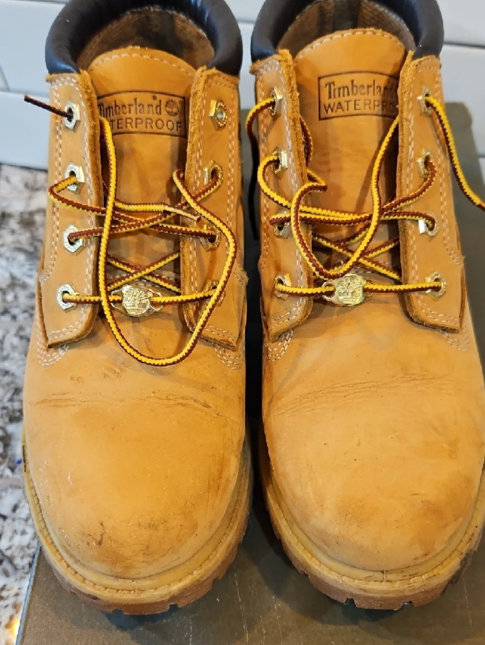 Timberland Brown and White Shoe Box Label - Women's 8.5 - Picture 4 of 8